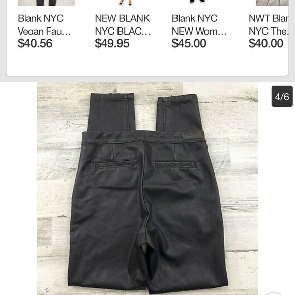 Blank NYC, BlankNYC vegan leather, pleather zip up pants - Picture 8 of 8